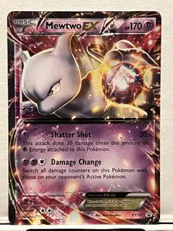Pokemon TCG Mewtwo EX XY Black Star Promos XY107 Holo Promo - Image 2