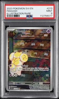 2023 POKEMON SVI EN-SCARLET & VIOLET ILLUSTRATION RARE #213 FIDOUGH PSA 9 - Image 1