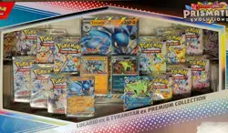Pokemon Lucario Ex Tyranitar Ex Premium Collection Prismatic Evolution - Image 1