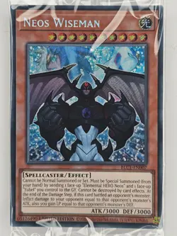 Yu Gi Oh - BLC1-EN007 Neos Wiseman - Secret Rare - SEALED - Image 1