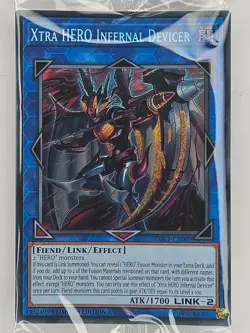 Yu Gi Oh - BLC1-EN009 Xtra Hero Infernal Devicer - Secret Rare - SEALED - Image 1