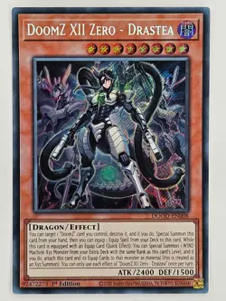 Yu Gi Oh - DOOD-EN008 DoomZ XII Zero - Drastea - Secret Rare - Image 1