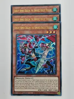 Yu Gi Oh - 3x MP25-EN213 Knight Armed Dragon, the Armored Knight Dragon - Ultra - Image 1