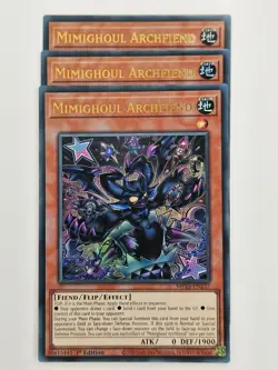 Yu Gi Oh - 3x MP25-EN237 Mimighoul Archfiend - Ultra Rare - Image 1