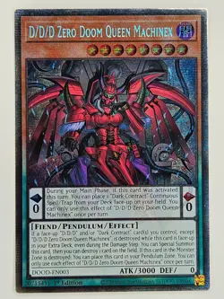 Yu Gi Oh - DOOD-EN003 D/D/D Zero Doom Queen Machinex - Starlight Rare - Image 1