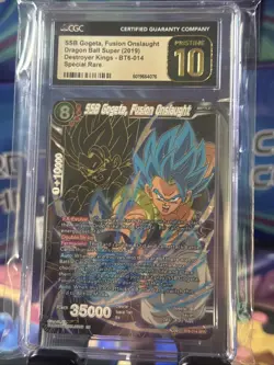 ssb gogeta fusion onslaught bt6-014 spr Pristine 10 dragon ball super card - Image 1