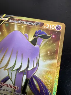 Pokemon Card - Galarian Articuno V Gold Brilliant Stars 181/172 Holo - Mint/NM - Image 3