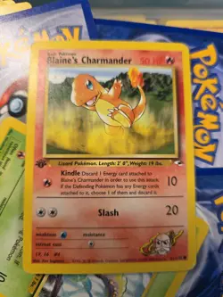 Pokemon Card Blaine's Charmander Gym Heroes Unlimited 61/132 NM - Image 1