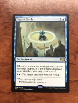 Verity Circle MTG Magic the Gathering Card NM Near Mint Ravnica Allegiance RNA - Image 1