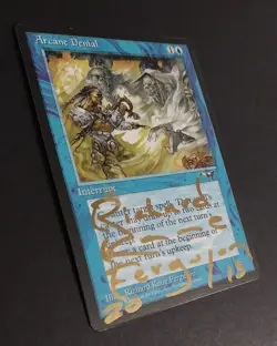 MTG - Magic: The Gathering - Arcane Denial (Sword) - ALL (LP) (SIGNED) - Image 3