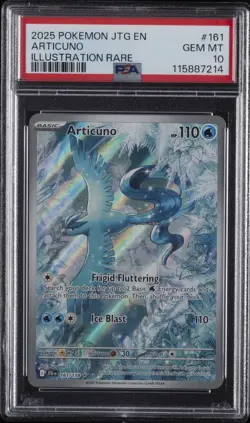 2025 POKEMON JTG EN-JOURNEY TOGETHER ILLUSTRATION RARE #161 ARTICUNO PSA 10 - Image 1