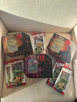 BRAND NEW-Pokemon TCG: Team Rocket Persian and Nidoking Tin x3 - Image 1