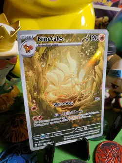 Pokemon TCG Ninetales 199/197 Illustration Obsidian Flames Set NM/M Full Art _ - Image 2