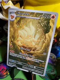 Pokemon TCG Ninetales 199/197 Illustration Obsidian Flames Set NM/M Full Art _ - Image 3