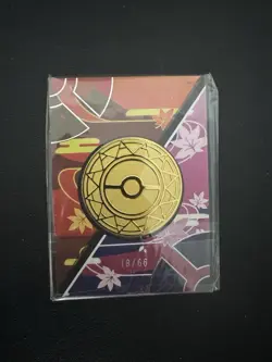 Pokemon Greninja Metal Coin NJ - Eif Origins Collectors 2.0 18/66 Case Hit MINT - Image 2