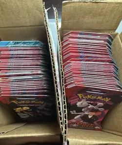 60+ Pokemon Destined Rivals Booster Packs and Sleeves EMPTY FOR ART OR DESIGN - Image 3