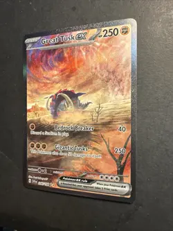 2023 Pokemon Scarlet & Violet Great Tusk EX Illustration 246 /198 Full Art Holo - Image 3