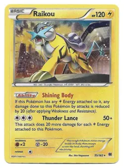 Raikou - (Cosmos Holo) 055/162 Blister Exclusives Holo Pokemon TCG - NM - Image 1