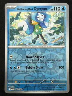 Wellspring Mask Ogerpon 067/182 Pokemon Destined Rivals Reverse Holo - Image 1