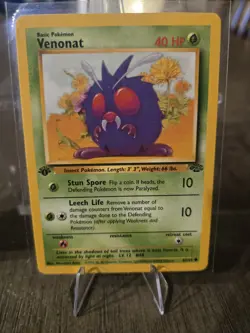 Pokemon TCG Venonat Jungle 63/64 Regular 1st Edition Common Card - Image 1