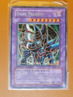 YU-GI-OH DARK PALADIN DMG-001 LIMITED EDITION SEALED TCG SECRET RARE PROMO CARD - Image 1