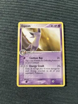 Pokemon TCG Espeon EX Sandstorm 16/100 Regular Rare Card - Image 1
