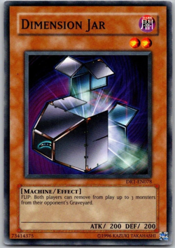 Dimension Jar - DR1-EN078 - Common - Unlimited Edition MP YuGiOh TCG Card - Image 1