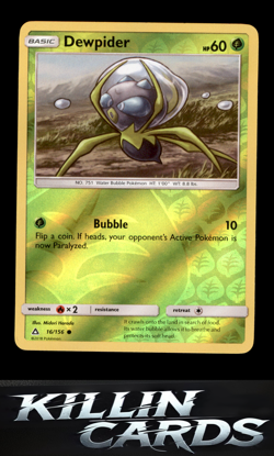 Reverse Holofoil Dewpider 16/156 Pokemon Common SM - Ultra Prism Card NM - Image 1