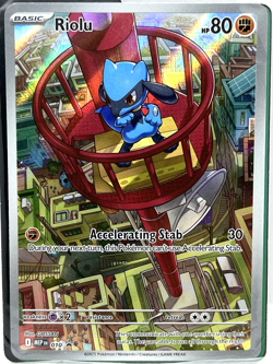 Riolu - MEP 010 Pokemon Mega Evolution Black Star Promo Card Sealed w/dividers - Image 1