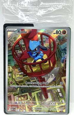 Riolu - MEP 010 Pokemon Mega Evolution Black Star Promo Card Sealed w/dividers - Image 2
