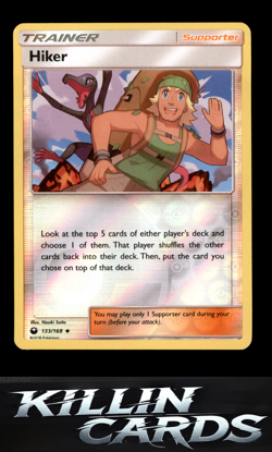 Reverse Holofoil Hiker 133/168 Pokemon Uncommon SM - Celestial Storm Card NM - Image 1