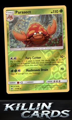Reverse Holofoil Parasect 5/149 Pokemon Rare SM Base Set Card NM - Image 1