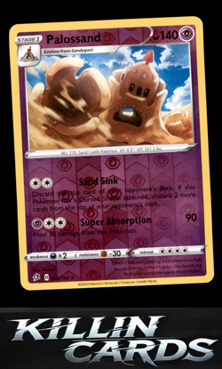 Reverse Holofoil Palossand 082/192 Pokemon Uncommon SWSH02: Rebel Clash Card NM - Image 1