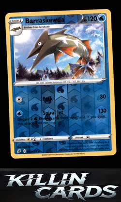 Reverse Holofoil Barraskewda 053/192 Pokemon Rare SWSH02: Rebel Clash Card NM - Image 1