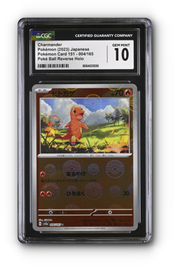 POKEMON Charmander - 004/165 Sv2a: Pokemon Card 151 Holo (Japanese) CGC 10 - Image 1