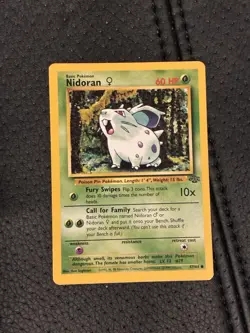 Pokemon TCG Nidoran Jungle Card 57/64 Unlimited Common 1995-99 - Image 1