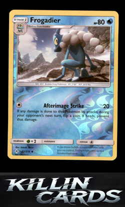 Reverse Holofoil Frogadier 52/214 Pokemon Uncommon SM - Unbroken Bonds Card NM - Image 1