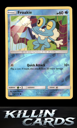 Reverse Holofoil Froakie 51/214 Pokemon Common SM - Unbroken Bonds Card NM - Image 1