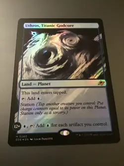 MTG Edge of Eternities #0260 Uthros, Titanic Godcore Foil - Image 1