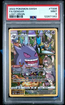 PSA 9 - Gengar TG06/TG30 SWSH Lost Origins - Pokemon - Image 1