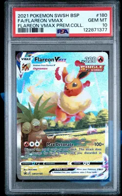 PSA 10 - Flareon VMAX SWSH180 Premium Collection - Pokemon - Image 1
