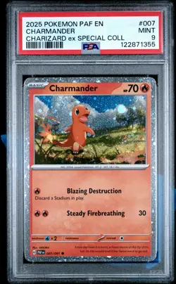PSA 9 - Charmander Holo 007/091 SV Charizard ex Special Collection Box - Pokemon - Image 1