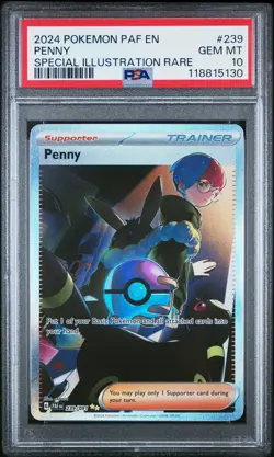 PSA 10 - Penny Umbreon 239/091 SIR SV Paldean Fates - Pokemon - Image 1