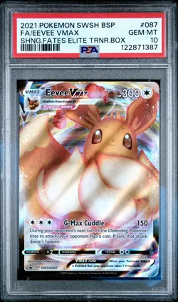 PSA 10 - Eevee VMAX SWSH087 Shining Fates Elite Trainer Box Promo - Pokemon - Image 1