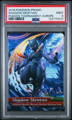 PSA 9 - Shadow Mewtwo 2016 Pokken Tournament Europe Promo - Pokemon - Image 1