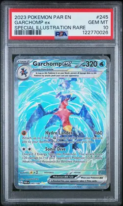 PSA 10 - Garchomp ex 245/182 SIR SV Paradox Rift - Pokemon - Image 1