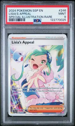 PSA 9 - Lisia's Appeal 246/191 SIR SV Surging Sparks - Pokemon - Image 1