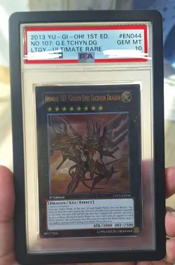 yugioh number 107: galaxy-eyes tachyon dragon psa10 1st Edition ultimate rare - Image 1