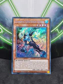 Yugioh Elemental HERO Liquid Soldier LDS3-EN103 Secret Rare NM - Image 1