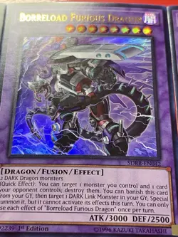 3x Borreload Furious Dragon | SDRR-EN042 | Ultra Rares | NM | 1st Ed | YuGiOh! - Image 4